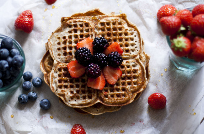 Обои картинки фото еда, блины,  оладьи, вафли