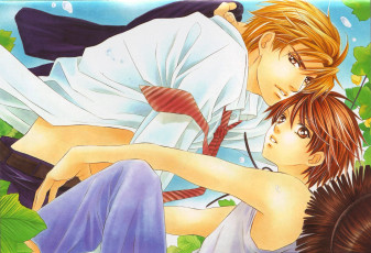 Картинка аниме unknown +другое+ галстук сад парни