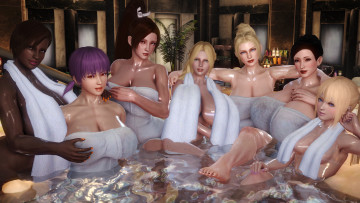 Картинка 3д+графика аниме+ anime полотенце вода взгляд фон девушки