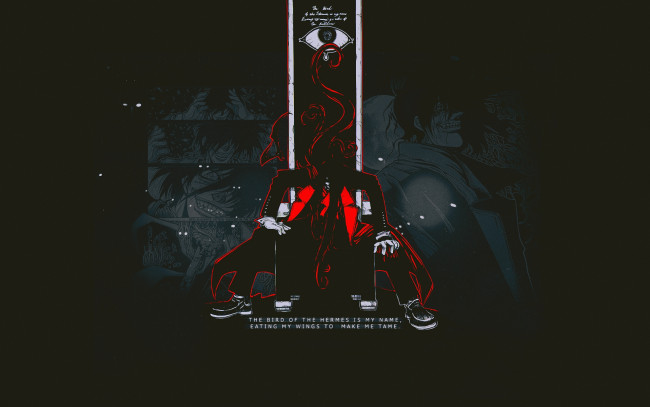 Обои картинки фото аниме, hellsing, dracula, vampire, алукард, дракула, вампир, alucard