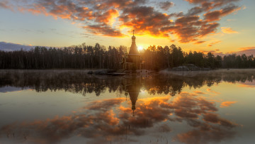 Картинка города -+православные+церкви +монастыри церковь андрея первозванного на вуоксе ленинградская область