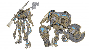 Картинка фэнтези роботы +киборги +механизмы механизмы