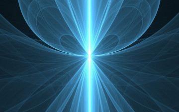 Картинка 3д+графика абстракция+ abstract синий свет