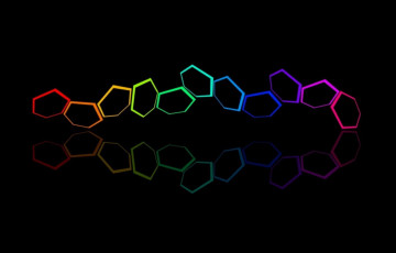Картинка 3д+графика абстракция+ abstract ячейки цвета