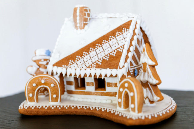 Обои картинки фото праздничные, угощения, пряничный, домик