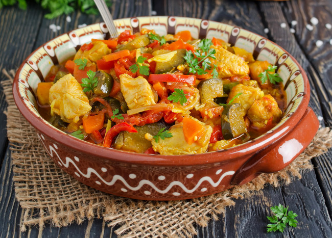 Обои картинки фото еда, вторые блюда, овощное, рагу