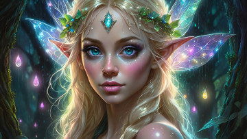 Картинка фэнтези эльфы нейросети графика нейроарт ai art нейронные сети рисунки нейро искусство