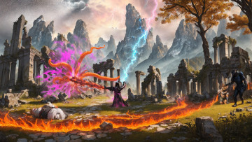 Картинка фэнтези маги +волшебники нейросети графика нейроарт ai art нейронные сети рисунки нейро искусство