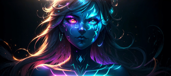 Обои картинки фото аниме, магия,  колдовство,  halloween, нейросети, графика, нейроарт, ai, art, нейронные, сети, рисунки, нейро, искусство