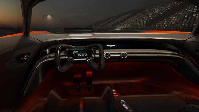 Обои картинки фото genesis x gran berlinetta vgt concept 2024, автомобили, спидометры, торпедо, genesis, концепт, x, gran, berlinetta, turismo, экзотический, гиперкар, салон, приборная, панель