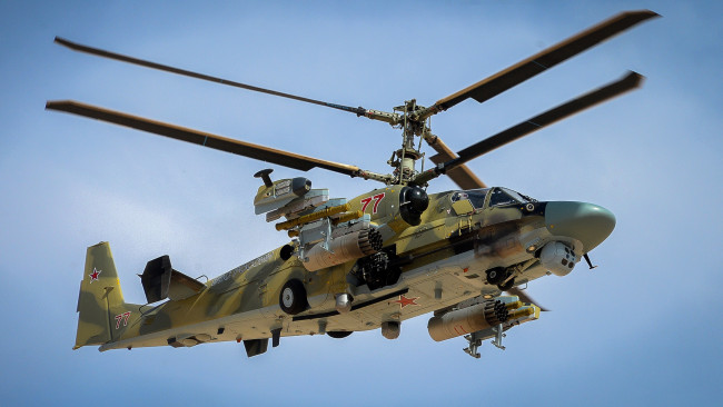 Обои картинки фото авиация, вертолёты, ка52, аллигатор, ввс, рoссии