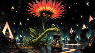 Картинка фэнтези существа нейросети графика нейроарт ai art нейронные сети рисунки нейро искусство нейрографика graphics neuroart neural networks drawings neuro neurography