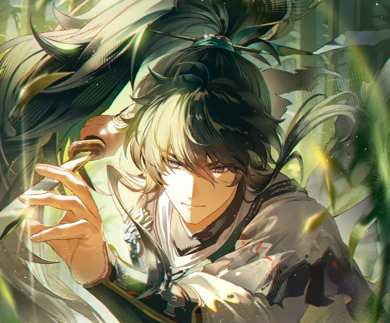 Обои картинки фото аниме, wuthering waves, парень