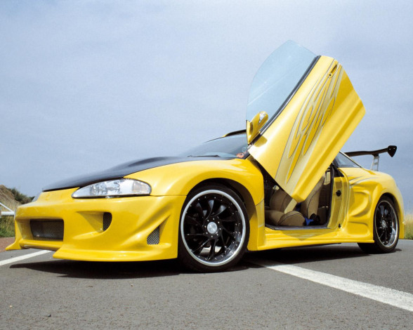 Обои картинки фото mitsubishi, eclipse, автомобили