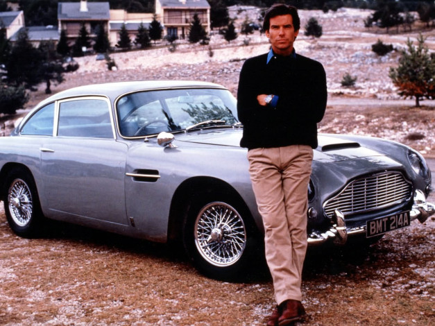 Обои картинки фото aston, martin, db5, in, tomorrow, never, dies, 1997, автомобили