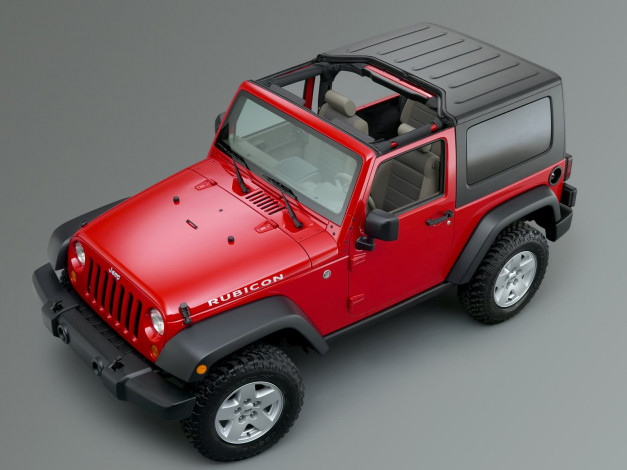 Обои картинки фото jeep, wrangler, rubicon, 2007, автомобили