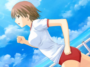 Картинка аниме promising to the blue sky