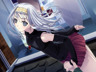 Картинка аниме silvery white