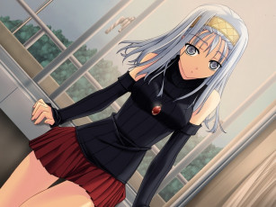 Картинка аниме silvery white