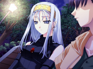 Картинка аниме silvery white