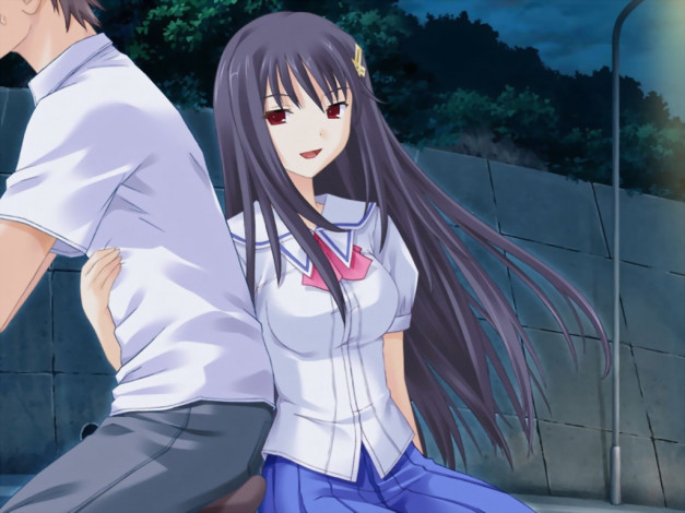 Обои картинки фото аниме, promising, to, the, blue, sky