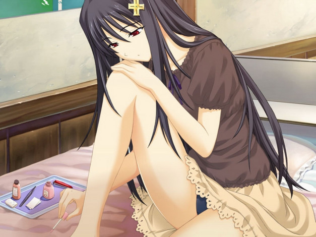 Обои картинки фото аниме, promising, to, the, blue, sky