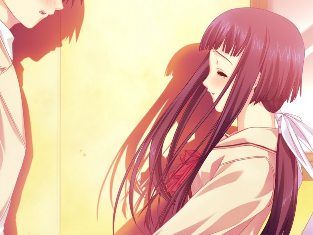 Обои картинки фото аниме, silvery, white