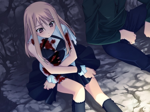 Обои картинки фото аниме, silvery, white