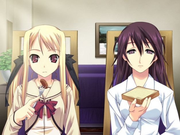 Обои картинки фото аниме, silvery, white