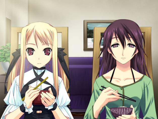 Обои картинки фото аниме, silvery, white