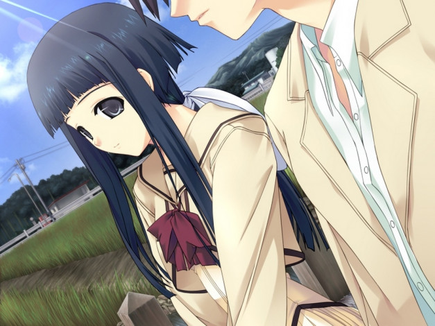 Обои картинки фото аниме, silvery, white