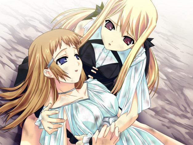 Обои картинки фото аниме, silvery, white