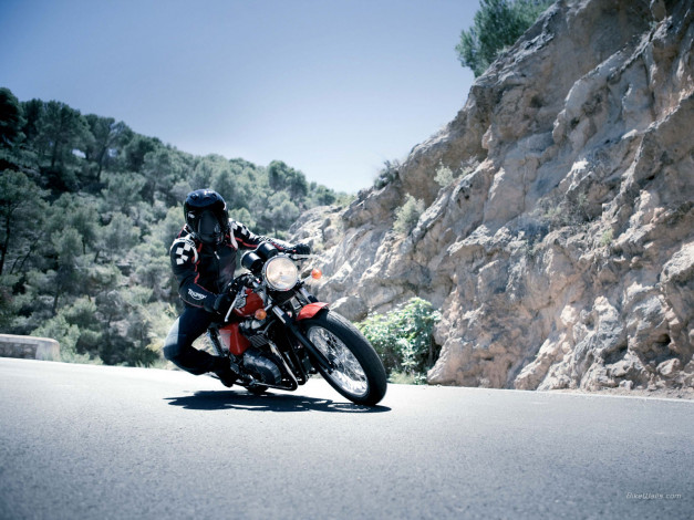 Обои картинки фото triumph, thruxton, 2007, мотоциклы