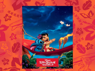 обоя мультфильмы, lilo, stitch