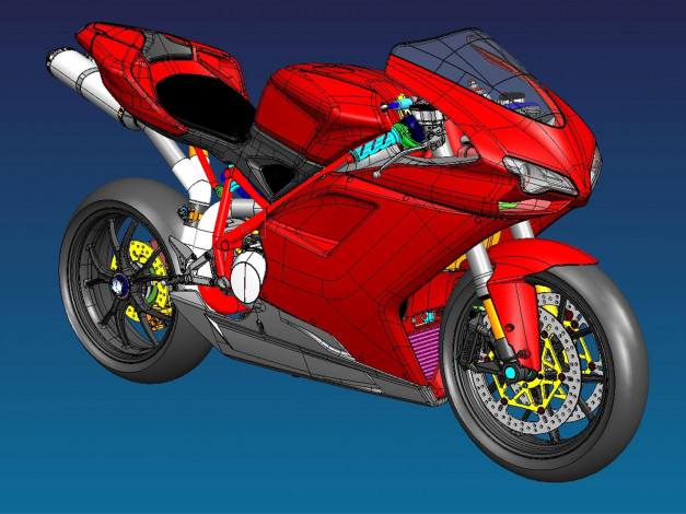 Обои картинки фото мотоциклы, рисованные