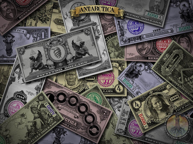 Обои картинки фото разное, золото, купюры, монеты