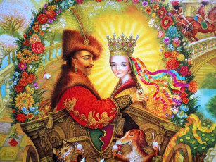 обоя екатерина, штанко, иллюстрации, украинским, народным, сказкам, рисованные