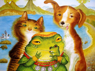 обоя екатерина, штанко, иллюстрации, украинским, народным, сказкам, рисованные