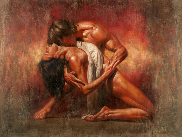 Обои картинки фото рисованные, люди