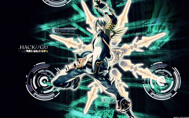 Обои картинки фото аниме, hack, sign