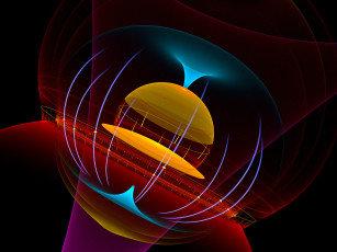 Картинка 3д графика fractal фракталы фон узор