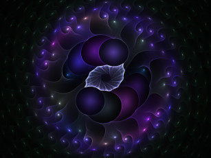 Картинка 3д графика fractal фракталы фон узор