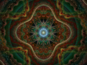 Картинка 3д графика fractal фракталы узор фон