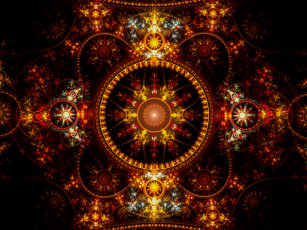 Картинка 3д графика fractal фракталы узор фон