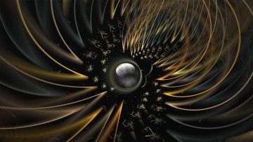 Картинка 3д графика fractal фракталы узор фон