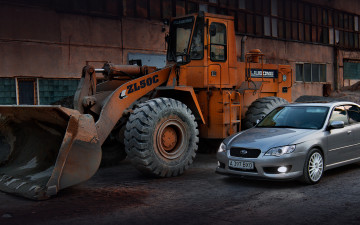 Картинка автомобили subaru субару legacy sti легаси сти oz silver