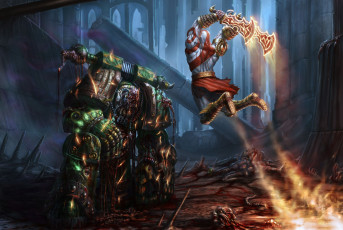 Картинка god of war видео игры kratos