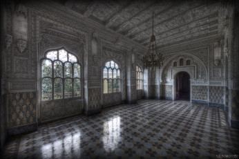 Картинка интерьер дворцы музеи люстра декор резьба зал дворец