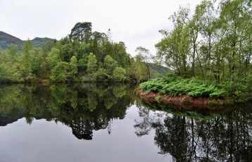 Картинка великобритания аберфойл природа реки озера река деревья