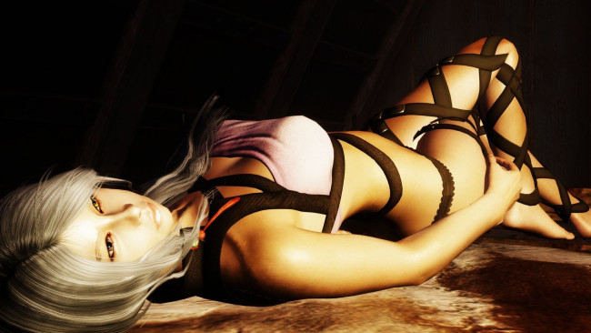 Обои картинки фото the, elder, scrolls, skyrim, видео, игры, девушка